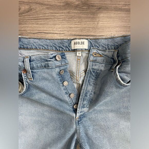 Women’s AGOLDE Riley High Rise Straight Crop Jeans Size 30 - Picture 7 of 11